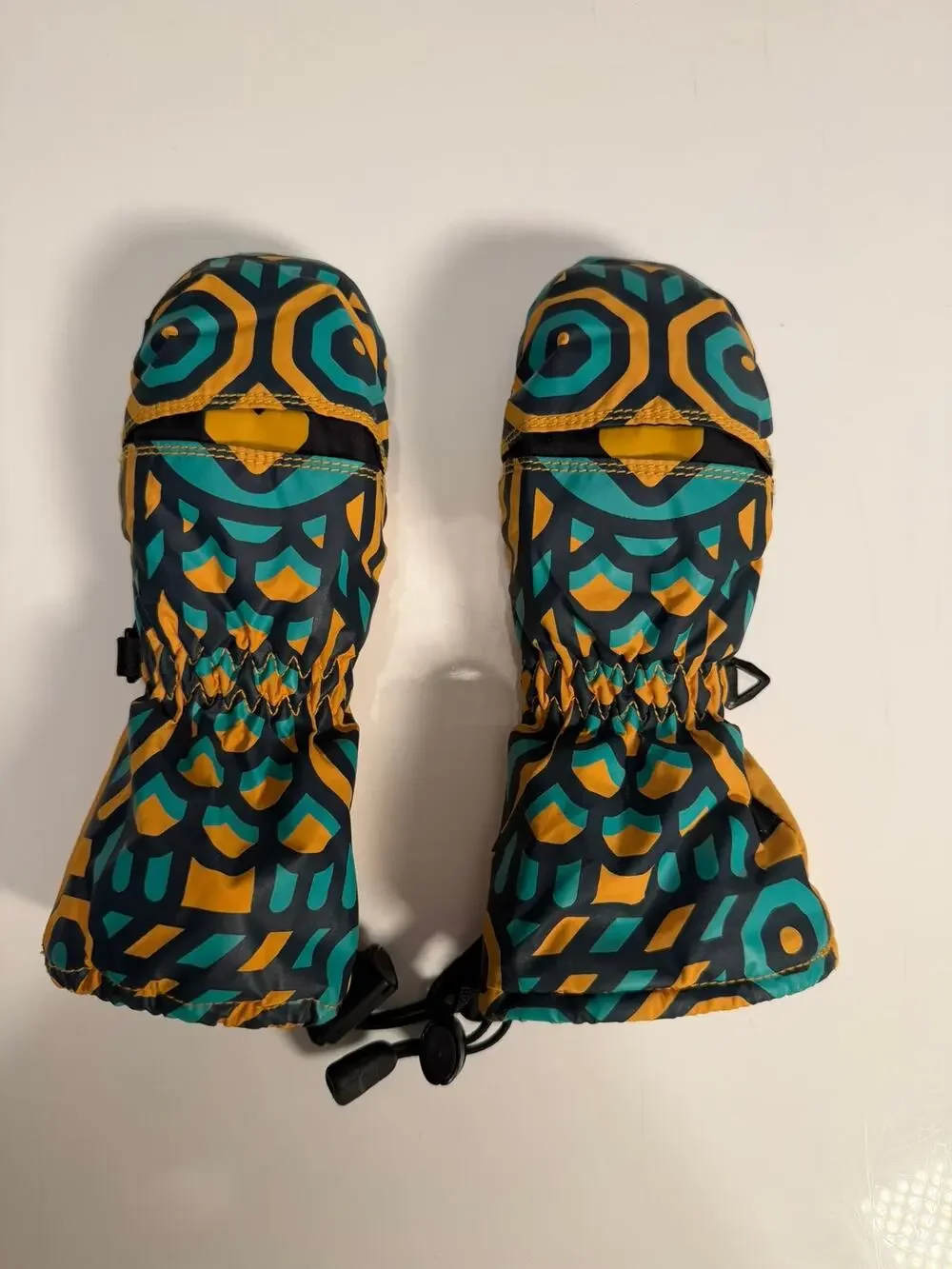 Toddler's Owl Waterproof Winter Snow Mitts - Sz 1-2 Yr